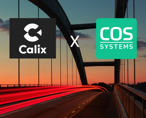 A symbolic bridge representing the strengthened Calix Investor Relations, fostering collaborative growth and innovation with COS Systems as a strategic partner in the telecommunications industry.