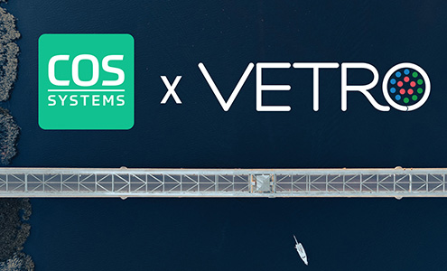 COS and VETRO logos - Partners in Streamlined Fiber Network Management